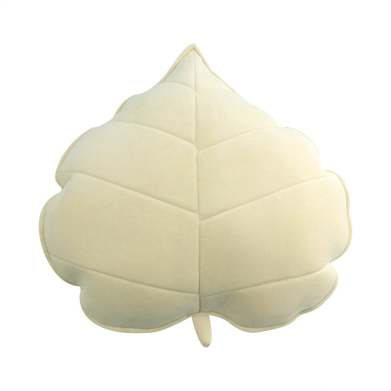 HKM-441875 3D Leaf Shape Sofa Bed Throw Cushion for Kids Room and Outdoor Use