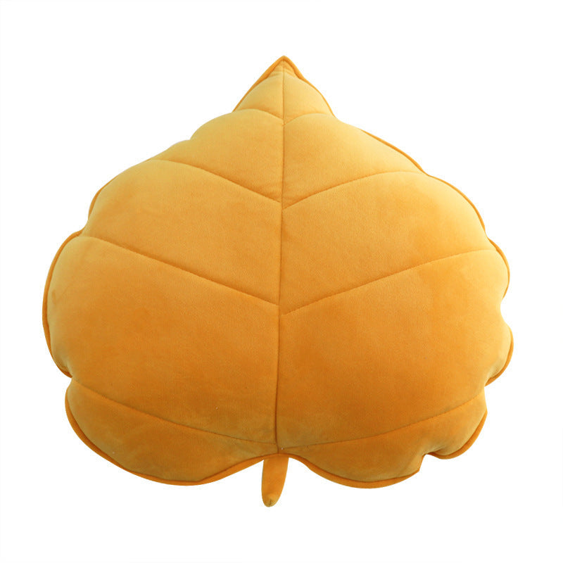 HKM-441875 3D Leaf Shape Sofa Bed Throw Cushion for Kids Room and Outdoor Use