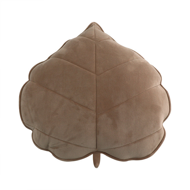 HKM-441875 3D Leaf Shape Sofa Bed Throw Cushion for Kids Room and Outdoor Use