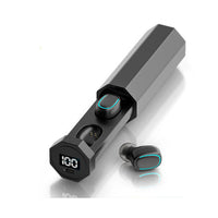 HKM-441939 Long Battery Life Wireless Earphones with LED Power Display and Bluetooth 5.0 Connectivity