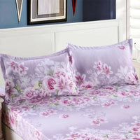 HKM-442067 Detachable Mattress Cover with Fitted Sheet and Pillow Cases - Two Sizes Available