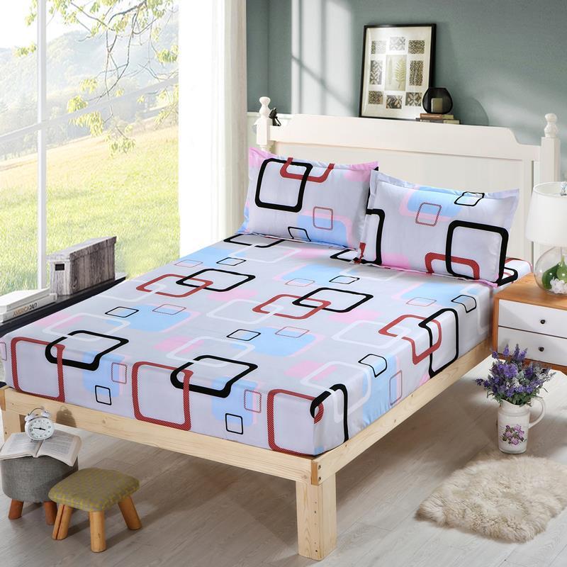 HKM-442067 Detachable Mattress Cover with Fitted Sheet and Pillow Cases - Two Sizes Available