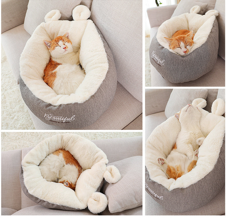 HKM-442131 Pet Dog Bed Warming Soft Sleeping Bag Cushion Puppy Kennel