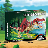 HKM-442323 Dinosaur World Building Block Set - 3D Puzzle Construction Kit for Ages 5 and Up