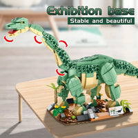 HKM-442323 Dinosaur World Building Block Set - 3D Puzzle Construction Kit for Ages 5 and Up