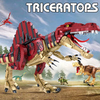 HKM-442323 Dinosaur World Building Block Set - 3D Puzzle Construction Kit for Ages 5 and Up