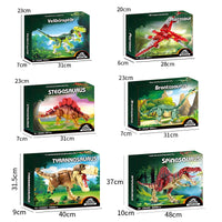 HKM-442323 Dinosaur World Building Block Set - 3D Puzzle Construction Kit for Ages 5 and Up