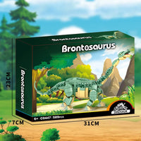 HKM-442323 Dinosaur World Building Block Set - 3D Puzzle Construction Kit for Ages 5 and Up