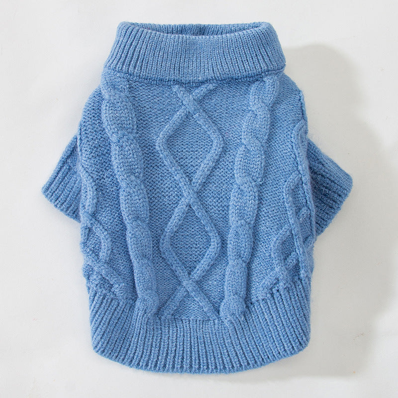 HKM-442323 Spring Knitted Rib Sweater for Small Dogs and Cats in Multiple Colors