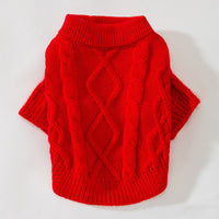 HKM-442323 Spring Knitted Rib Sweater for Small Dogs and Cats in Multiple Colors