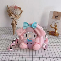 HKM-442579 Plush Crossbody Bag with Adjustable Strap for Girls - Anime Series Design, Comfortable for Daily Use