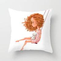 HKM-442643 Cartoon Panda Pillowcase - Cozy Peach Skin Cushion Cover for Bedroom and Living Room, 45x45cm