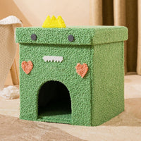 HKM-442707 Foldable Semi-Enclosed Pet Nest with Removable Washable Cover for Small Pets