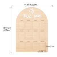 HKM-442835 Modern Poplar Wooden Baby Memorial Photo Frame for Newborns