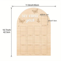 HKM-442835 Modern Poplar Wooden Baby Memorial Photo Frame for Newborns