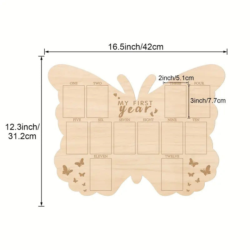 HKM-442835 Modern Poplar Wooden Baby Memorial Photo Frame for Newborns