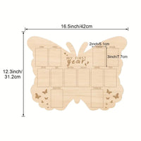 HKM-442835 Modern Poplar Wooden Baby Memorial Photo Frame for Newborns