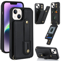 HKM-442835 Multi-Functional TPU Phone Case with Card Holder and Kickstand for iPhone 14, 15, 16 Series