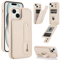 HKM-442835 Multi-Functional TPU Phone Case with Card Holder and Kickstand for iPhone 14, 15, 16 Series