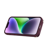 HKM-442835 Multi-Functional TPU Phone Case with Card Holder and Kickstand for iPhone 14, 15, 16 Series