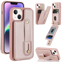HKM-442835 Multi-Functional TPU Phone Case with Card Holder and Kickstand for iPhone 14, 15, 16 Series