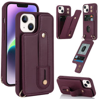 HKM-442835 Multi-Functional TPU Phone Case with Card Holder and Kickstand for iPhone 14, 15, 16 Series