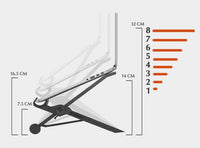 HKM-442963 Adjustable Laptop Stand for Ergonomic Positioning and Cervical Spine Support