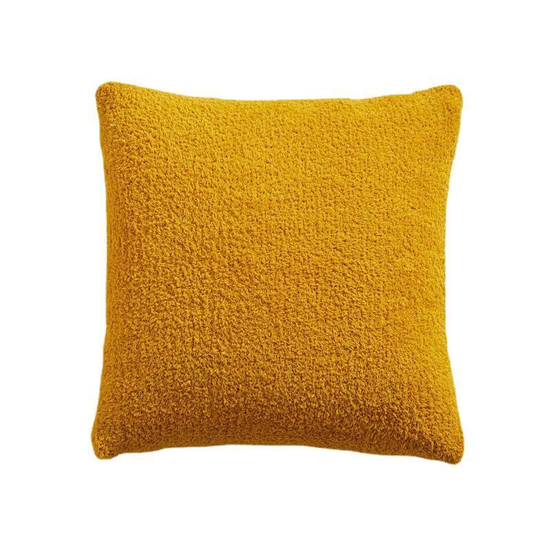HKM-443027 Nordic Style Polyester Fiber Pillow Cover - 45x45cm in Beige, Bright Yellow, Beans Pink, Light Gray, and Brown