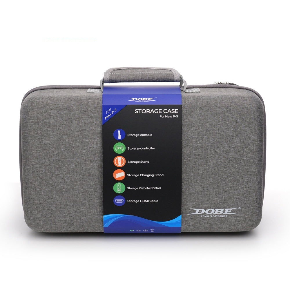 HKM-443091 EVA Storage Protective Bag for PS5 Slim Console - Portable Zippered Design