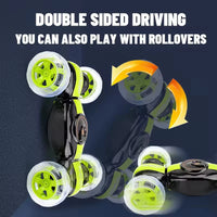 HKM-443155 360° Flip Remote Control Stunt Car with Lights & Music, Dual Remote Control and Gesture Features