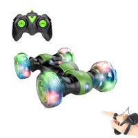 HKM-443155 360° Flip Remote Control Stunt Car with Lights & Music, Dual Remote Control and Gesture Features