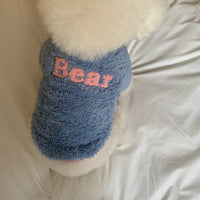 HKM-443155 Stylish Autumn and Winter Pet Coat in Blue and Brown - Casual Dog Clothing for All Sizes
