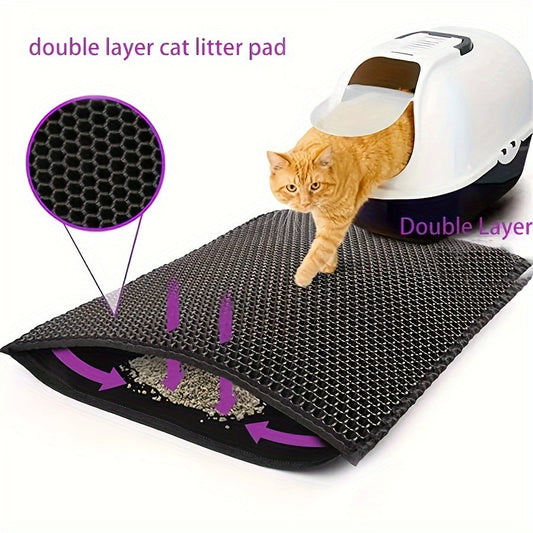 HKM-443667 EVA Double-Layer Anti-Splash Cat Litter Mat in Various Colors and Sizes