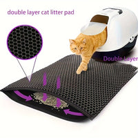 HKM-443667 EVA Double-Layer Anti-Splash Cat Litter Mat in Various Colors and Sizes