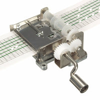 HKM-443731 DIY Hand-Cranked Music Box Movement with 20 Blank Paper Tapes and Punch Tool