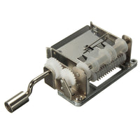 HKM-443731 DIY Hand-Cranked Music Box Movement with 20 Blank Paper Tapes and Punch Tool