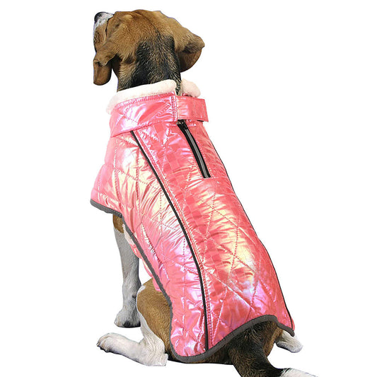 HKM-443731 Waterproof Velvet Dog Jacket - Warm and Stylish Pet Clothing in Multiple Colors and Sizes