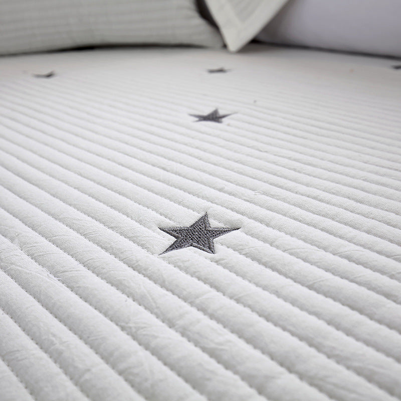 HKM-443795 Breathable Non-Slip Cotton Mat with Fine Quilting and Reactive Printing