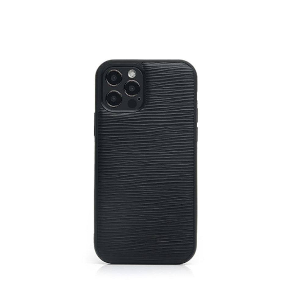 HKM-443987 Leather Protective Case for iPhone - Simple European Style, Dirt Resistant and Explosion-Proof