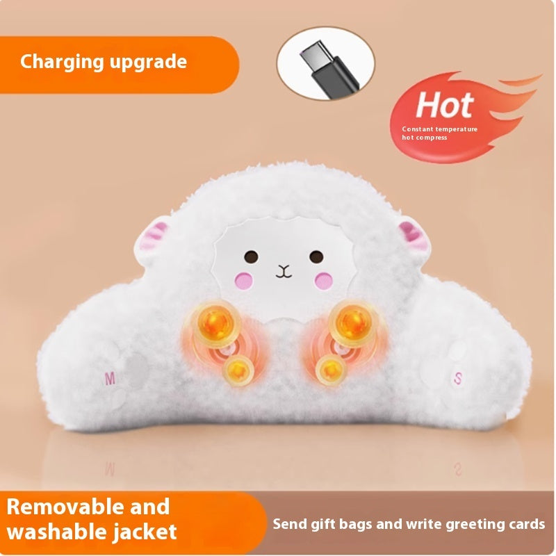 HKM-444179 Butterfly Shaped Multifunctional Full Body Cushion Waist Pillow with 4D Movement and Hot Compress