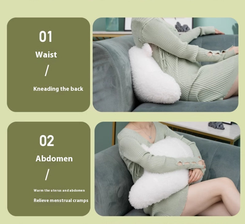 HKM-444179 Butterfly Shaped Multifunctional Full Body Cushion Waist Pillow with 4D Movement and Hot Compress