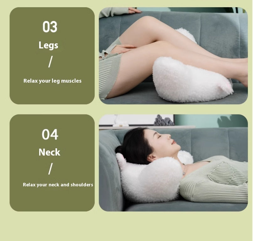 HKM-444179 Butterfly Shaped Multifunctional Full Body Cushion Waist Pillow with 4D Movement and Hot Compress