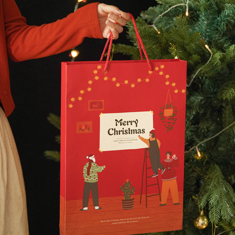 HKM-444179 Creative Blind Box Christmas Gift Set - Includes Hard Box and Handbag for Small Gifts and Treats