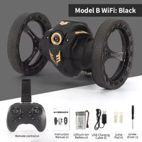 HKM-444307 Bouncing Remote Control Stunt Car with WiFi Camera and 360-Degree Rotation for Indoor and Outdoor Fun