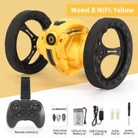 HKM-444307 Bouncing Remote Control Stunt Car with WiFi Camera and 360-Degree Rotation for Indoor and Outdoor Fun