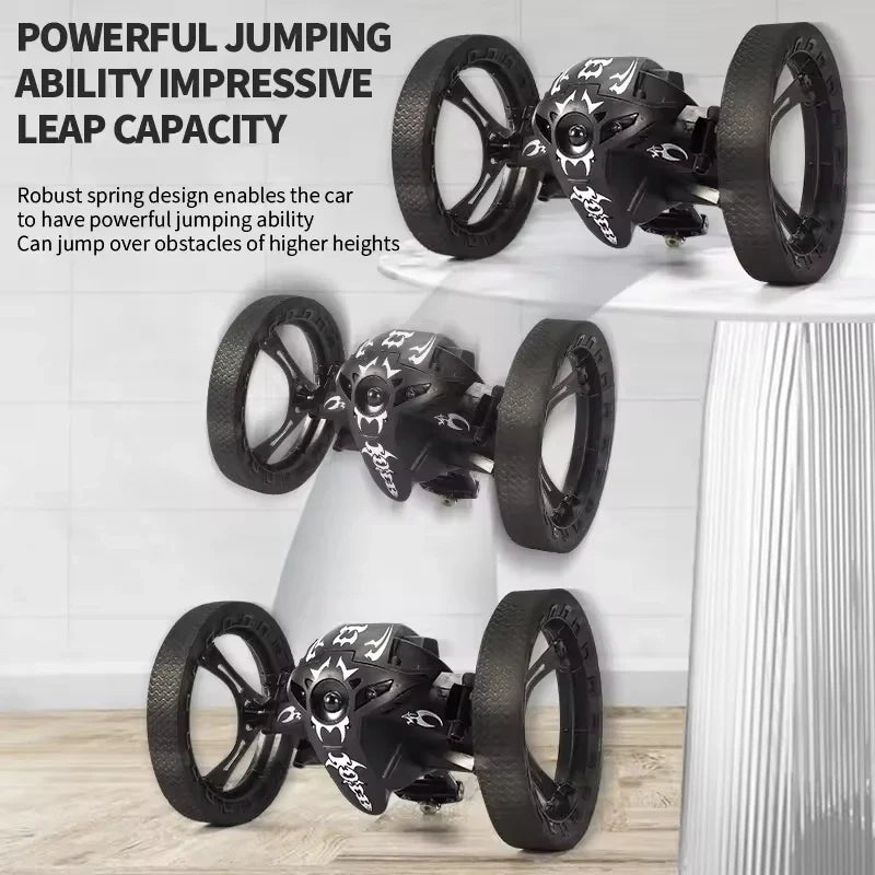 HKM-444307 Bouncing Remote Control Stunt Car with WiFi Camera and 360-Degree Rotation for Indoor and Outdoor Fun