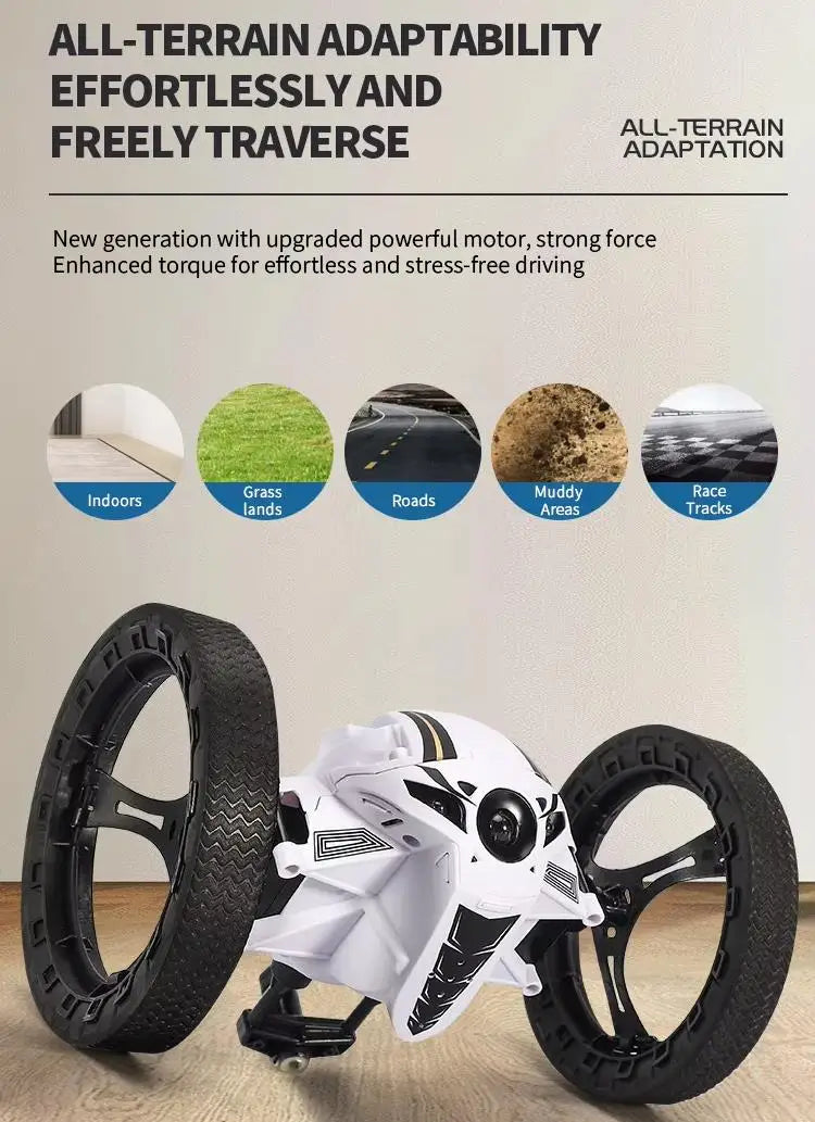HKM-444307 Bouncing Remote Control Stunt Car with WiFi Camera and 360-Degree Rotation for Indoor and Outdoor Fun