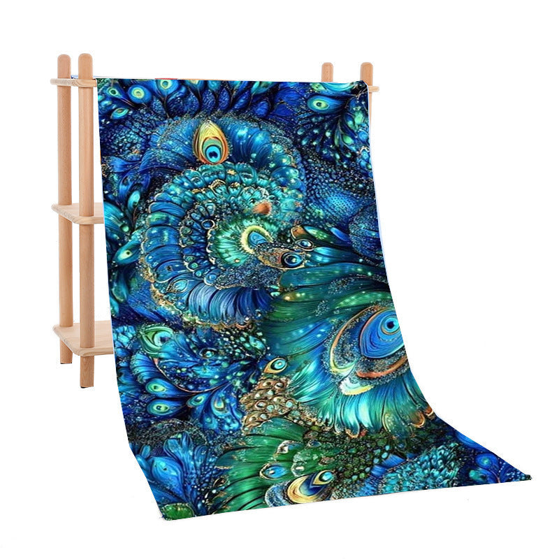 KTX-444307 Microfiber Quick-Drying Beach Towel – Fashion Casual Design, Multiple Colors Available