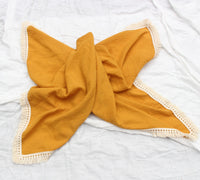 HKM-444371 Soft Baby Cotton Double Gauze Tassel Bath Towel - Versatile & Comfortable in Various Colors