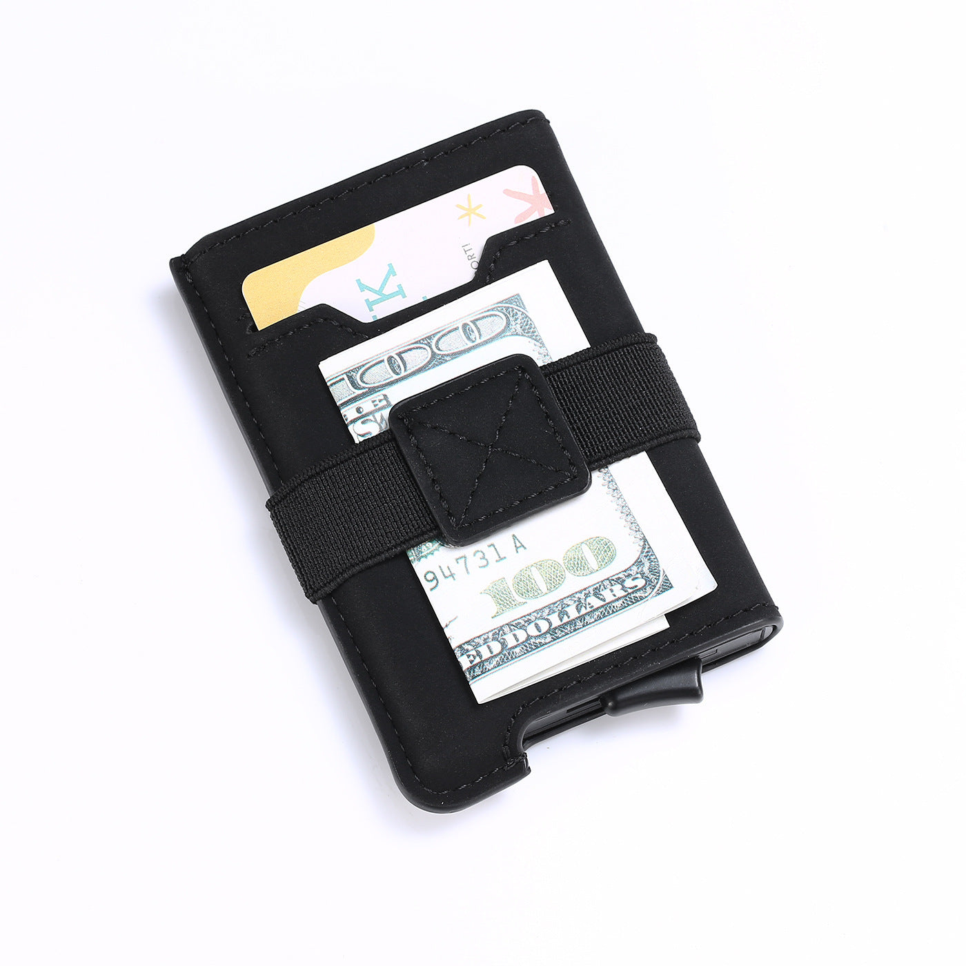 HKM-444435 Vintage PU Leather Combination Card Holder with Multiple Slots in Black, Coffee, and Brown